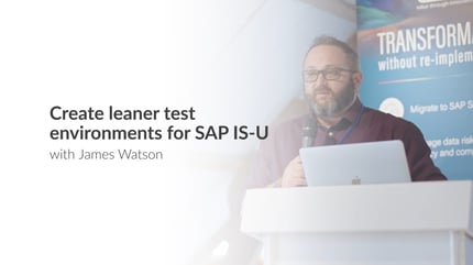 Create leaner test environments for SAP IS-U-James_Watson