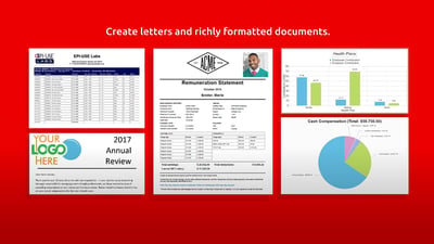 Create richly formatted documents