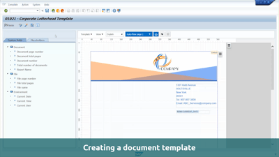 Creating a document template